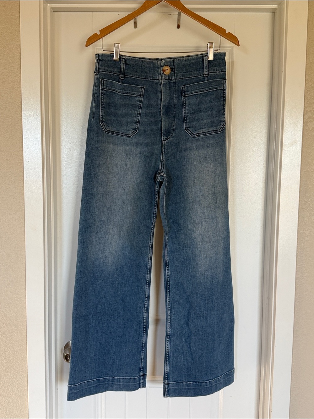 Anthropologie Maeve "The Colette" Wide-Leg Jeans